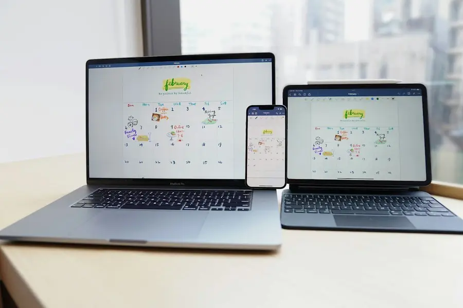 Digitale agenda op meerdere apparaten voor online afspraken