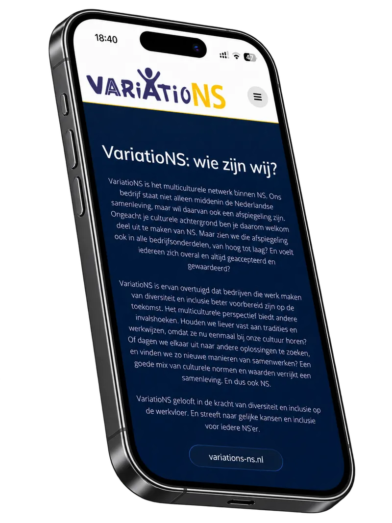 VariatioNS website ontwerp door otsdesign